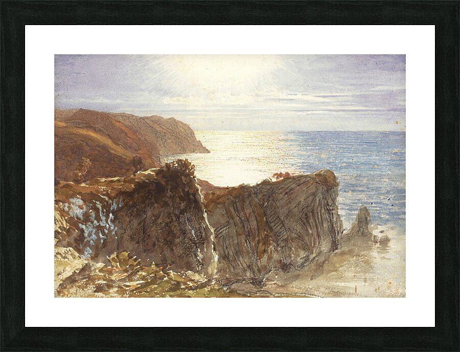The North Devon Coast by Samuel Palmer [1805–1881] Picture Frame print