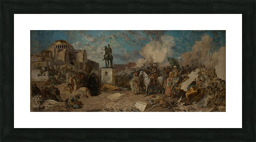 Entry of Sultan Mehmed II in Constantinople [1874–1884] by Stanisław von Chlebowski [1835–1884] Picture Frame print