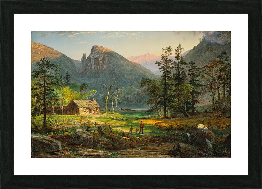 Pioneer’s Home. Eagle Cliff. White Mountains [1859] by Jasper Francis Cropsey [1823–1900] Picture Frame print