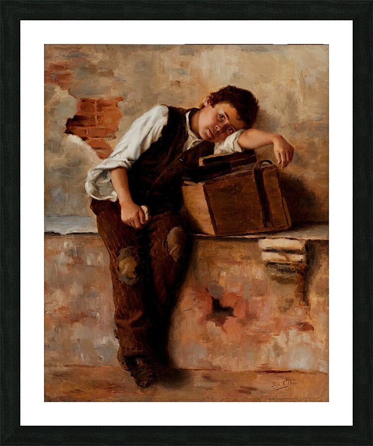 Homesick for Naples by Berthe Worms [1868–1937] Picture Frame print