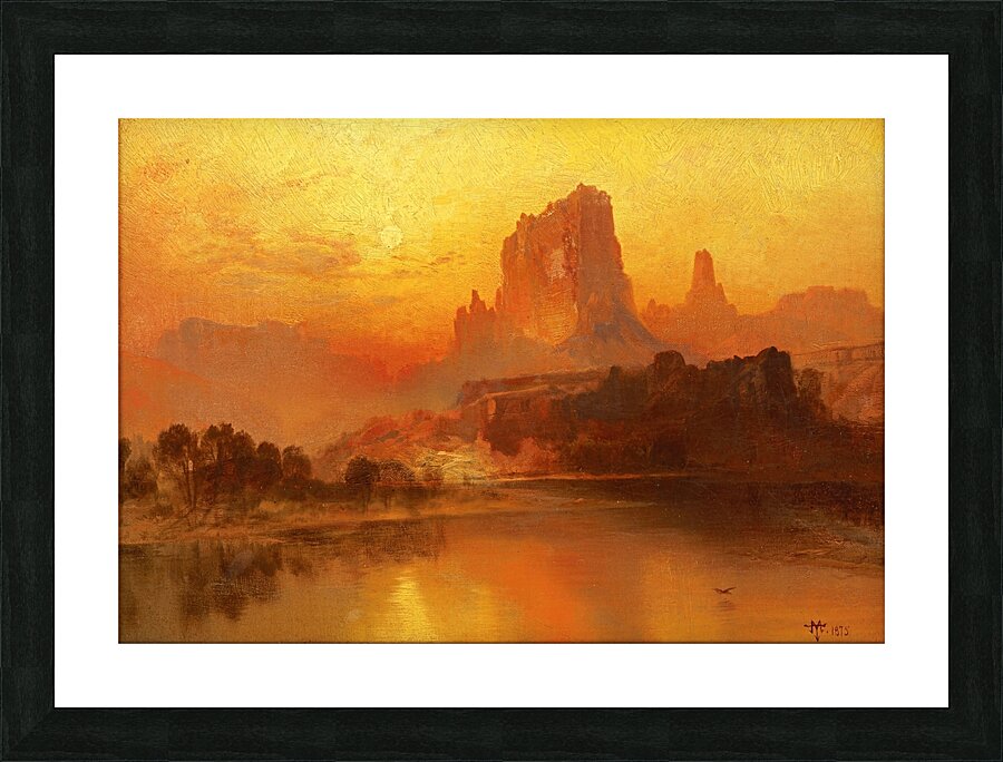 The Golden Hour [1875] by Thomas Moran [1837–1926] Picture Frame print