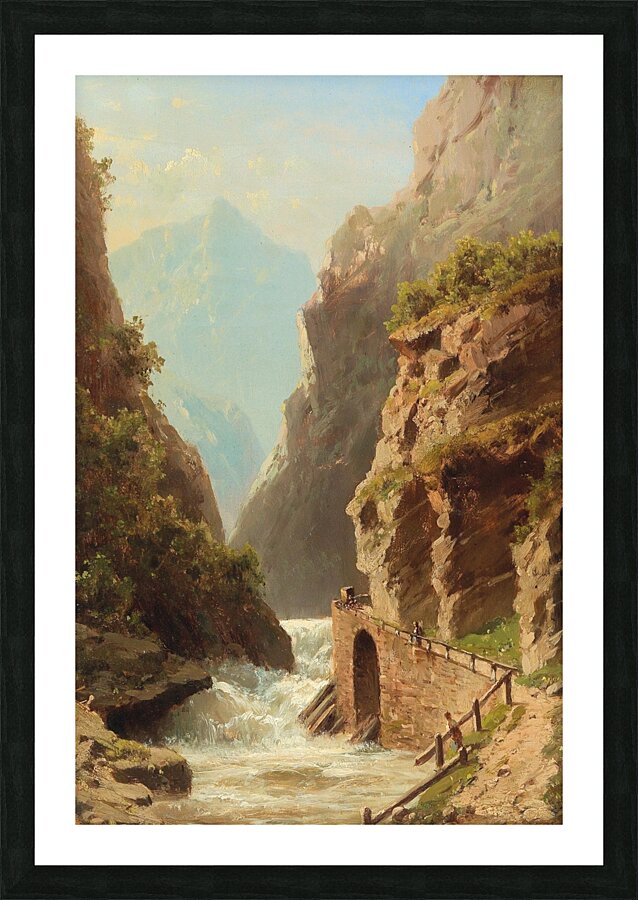 Path On A River Shore by Adolf Chwala [1836–1900] Picture Frame print