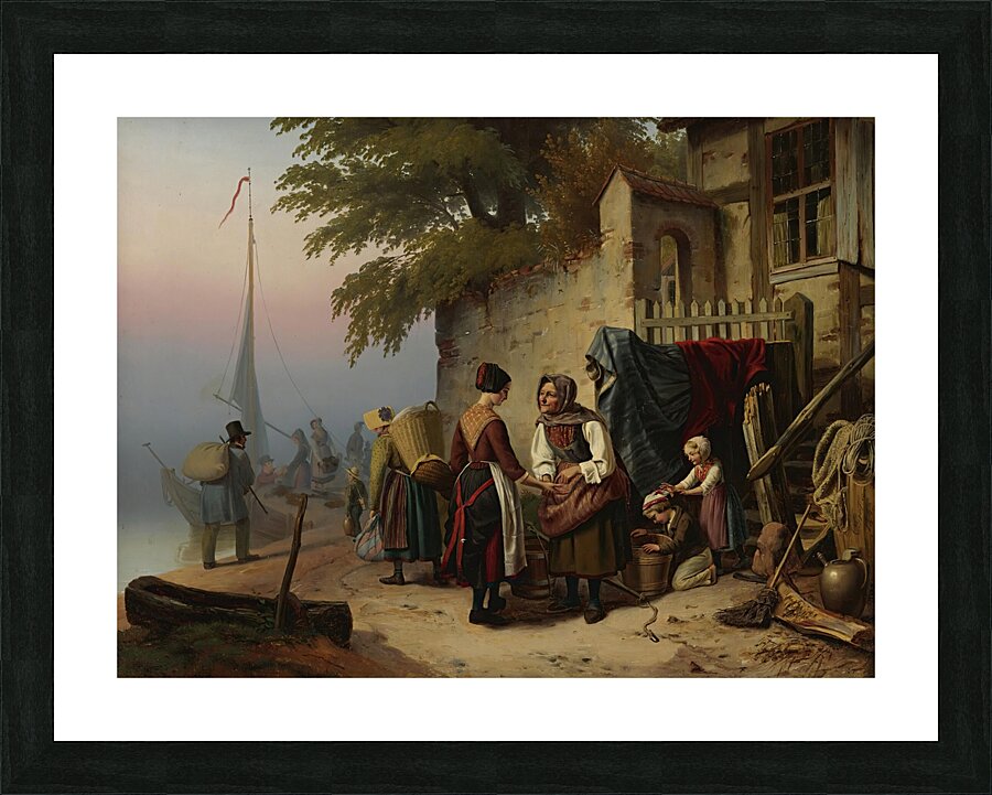 The Fortune Teller [1843] by Christian Grothe [–1849] Picture Frame print