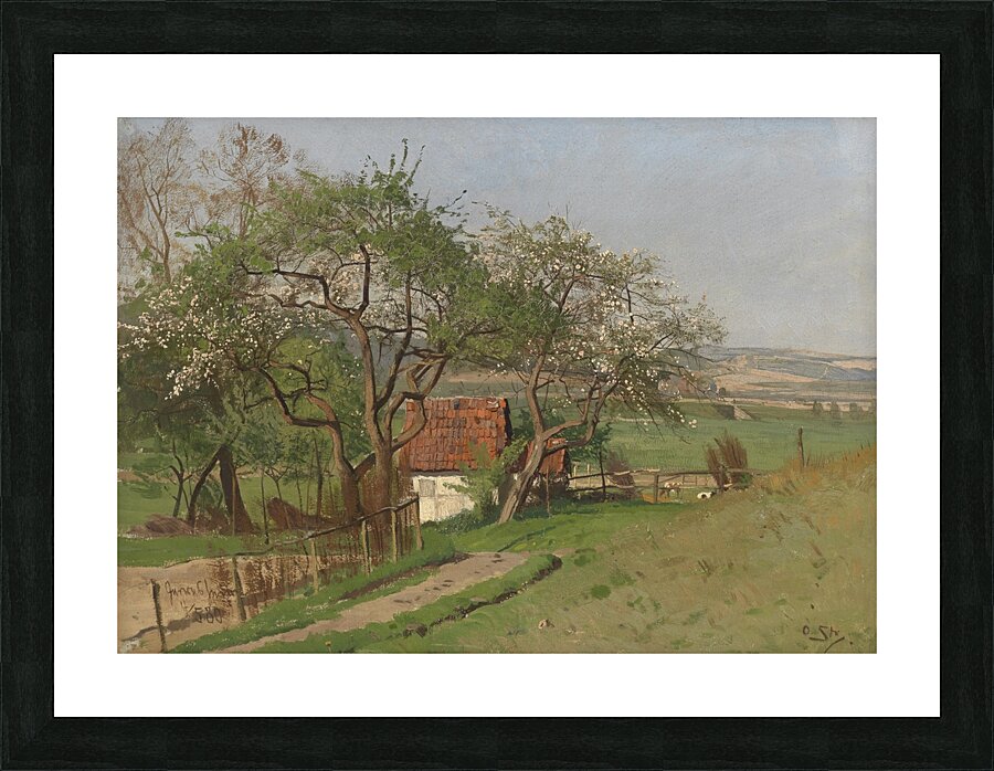 Frühlinglandschaft by Otto Strützel [1855–1930] Picture Frame print