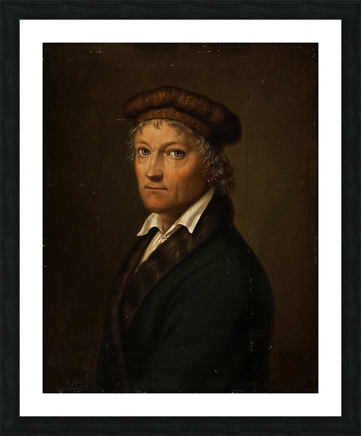 Portrait Of Thorvaldsen [1834] by Bernhard Von Guérard [1771–1836] Picture Frame print