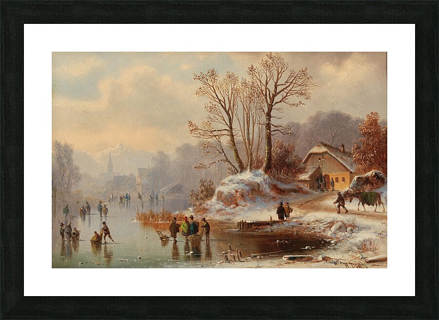 Scene near Uffing on the Staffelsee by Anton Doll [1826–1887] Picture Frame print