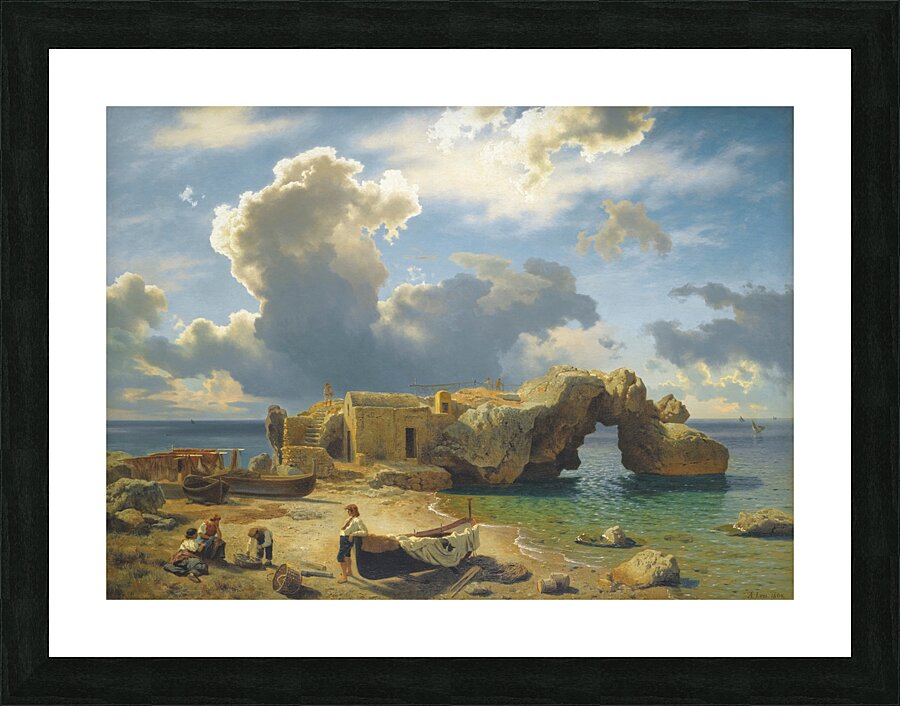 Capri [1864] by August Leu [1818–1897] Picture Frame print
