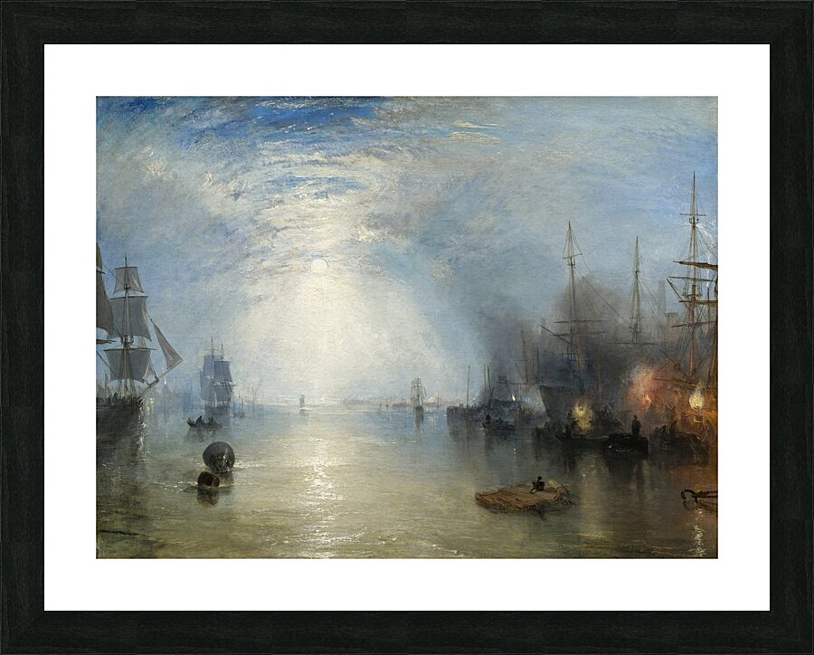 Keelmen Heaving in Coals by Moonlight [1835] by Joseph Mallord William Turner [1775–1851] Picture Frame print