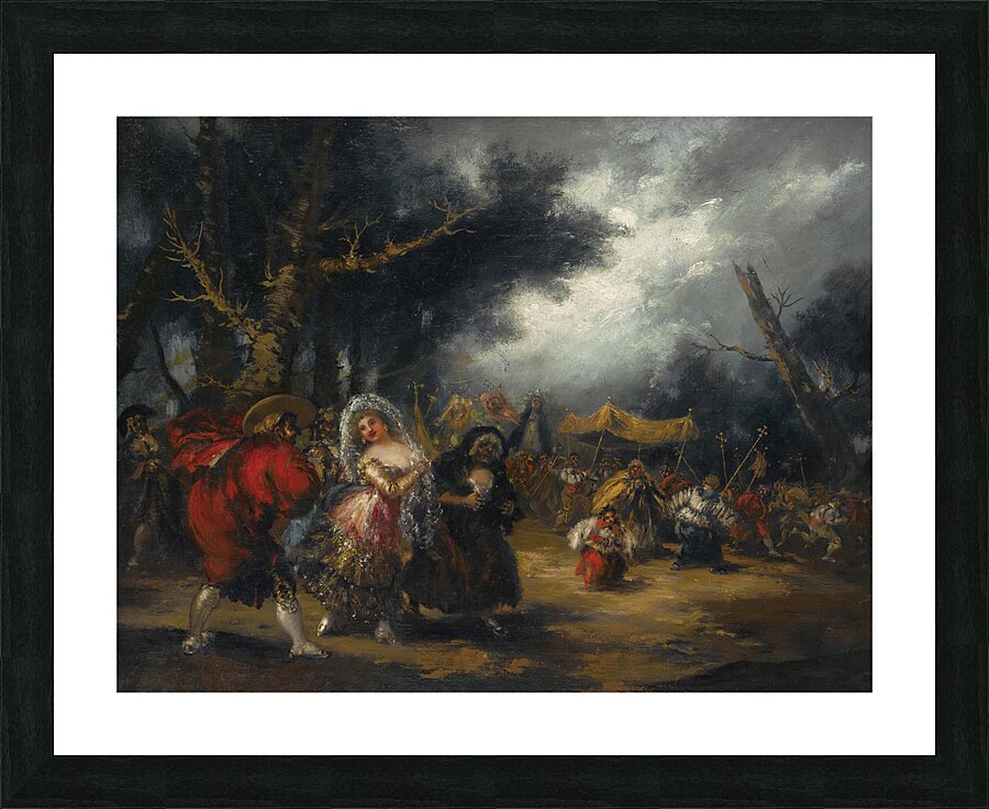 La Procesión [The Procession] by Eugenio Lucas Villamil [1858–1918] Picture Frame print