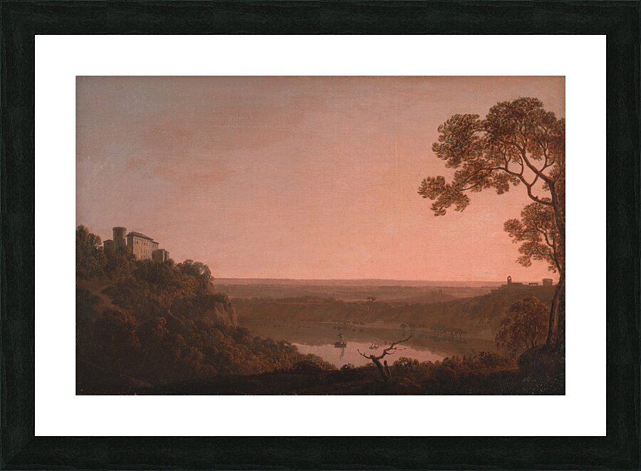 Lake Nemi by Joseph Wright of Derby [1734–1797] Picture Frame print