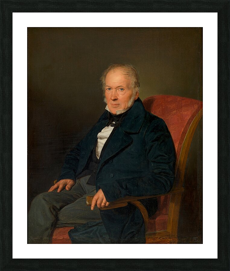 Johann Jakob Schwartz von Mohrenstern [Fabriksdirektor und Privatier] [1837] by Ferdinand Georg Waldmüller [1793–1865] Picture Frame print