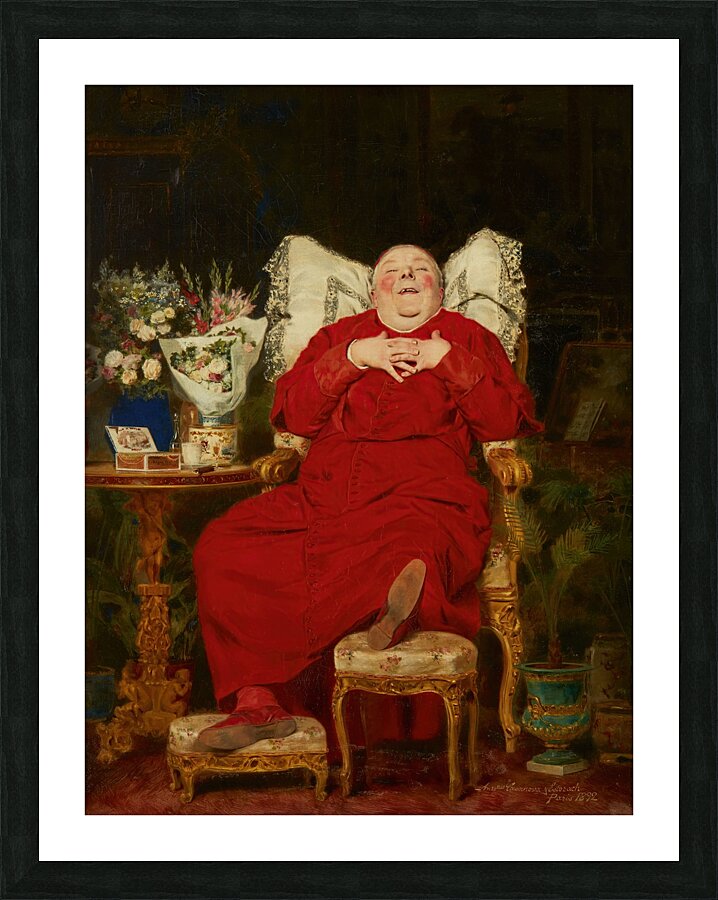 A happy birthday [1892] by Antonio Casanova y Estorach [1847–1896] Picture Frame print