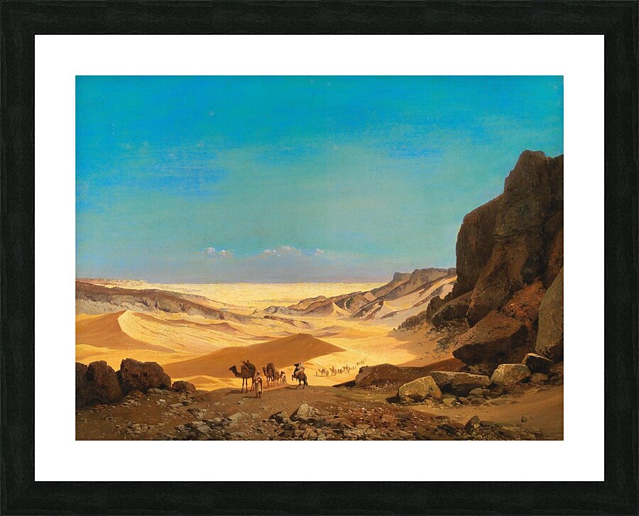 The Libyan Desert by Carl Hasch [1834–1897] Picture Frame print