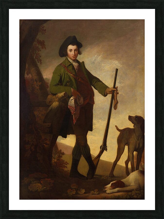 The young sportsman [1766] by Robert Pine [1730–1788] Picture Frame print