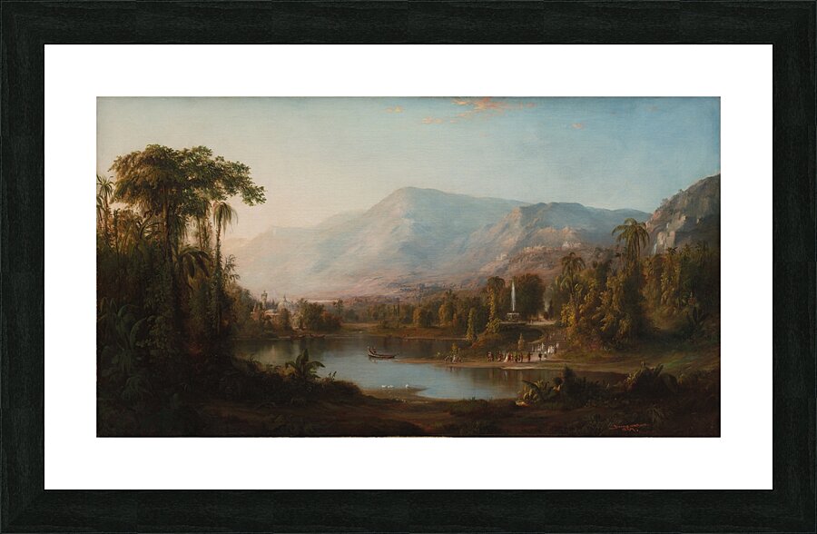 Vale of Kashmir [1867] by Robert S. Duncanson [1821–1872] Picture Frame print