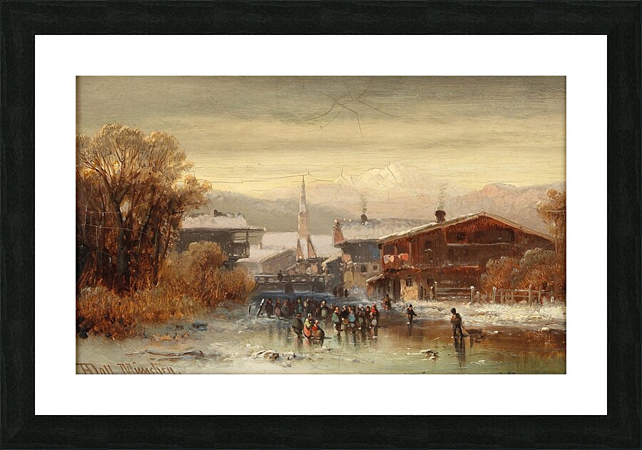 View Of Hardt On Lake Constance by Anton Doll [1826–1887] Picture Frame print