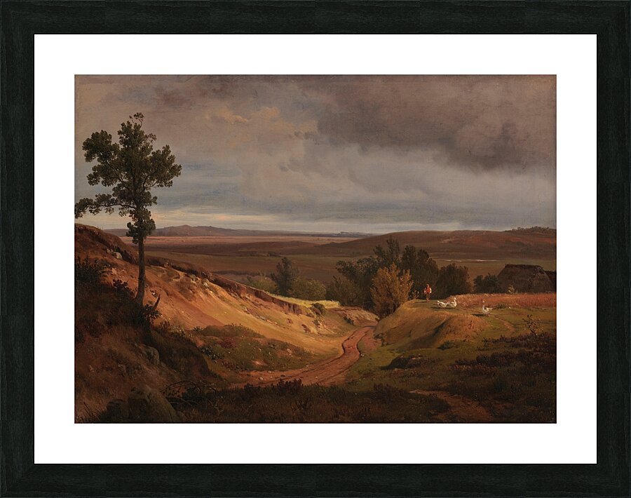 Heidelandschaft bei Silkeborg in Jütland. Dänemark [1840] by Louis Gurlitt [1812–1897] Picture Frame print