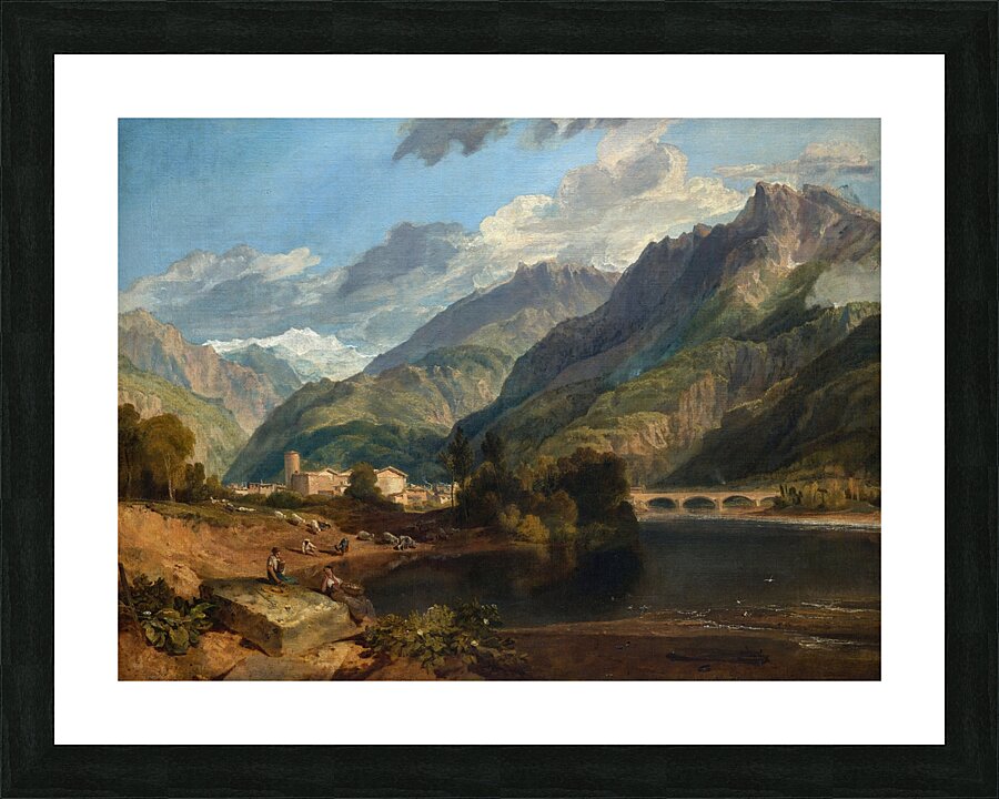 Bonneville. Savoy [1803] by Joseph Mallord William Turner [1775–1851] Picture Frame print
