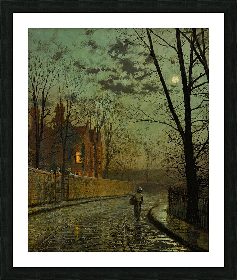 After The Shower by John Atkinson Grimshaw [1836–1893] Picture Frame print