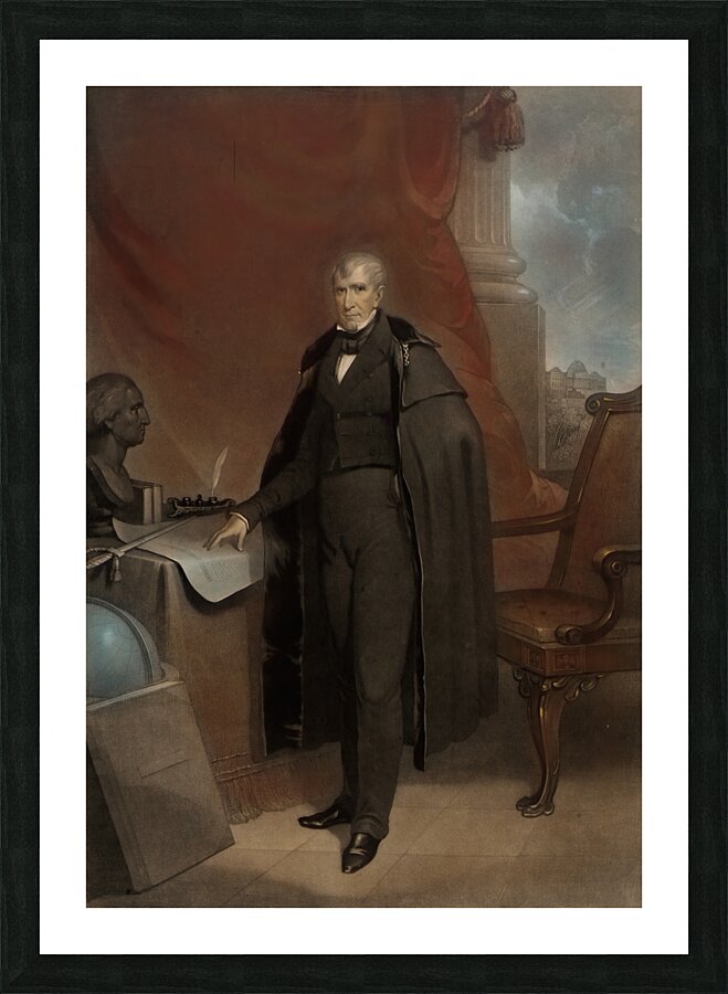 William Henry Harrison [1808–1897] by John Sartain [1808–1897] Picture Frame print