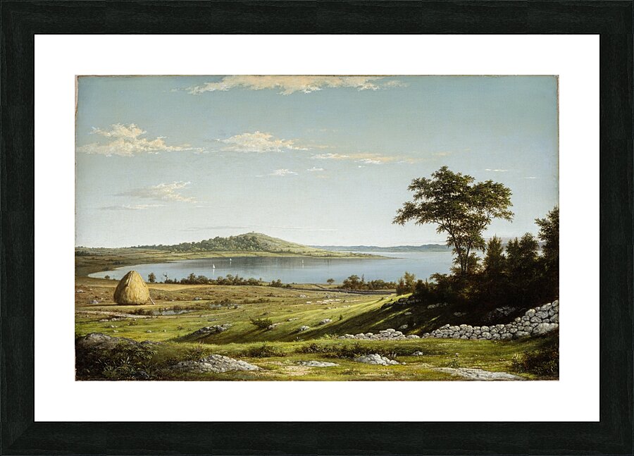Rhode Island Shore [1858] by Martin Johnson Heade [1819–1904] Picture Frame print