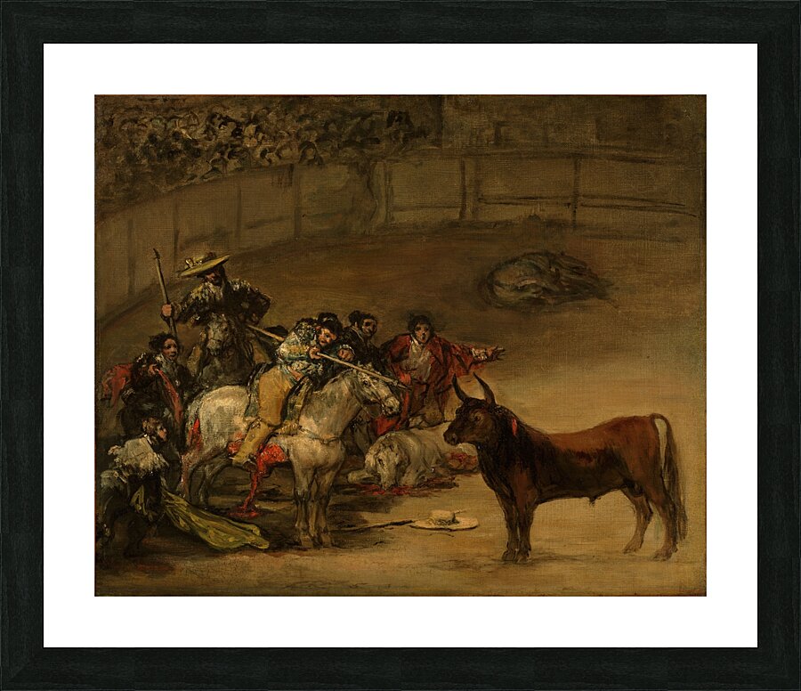 Bullfight. Suerte de Varas by Francisco de Goya [1746–1828] Picture Frame print