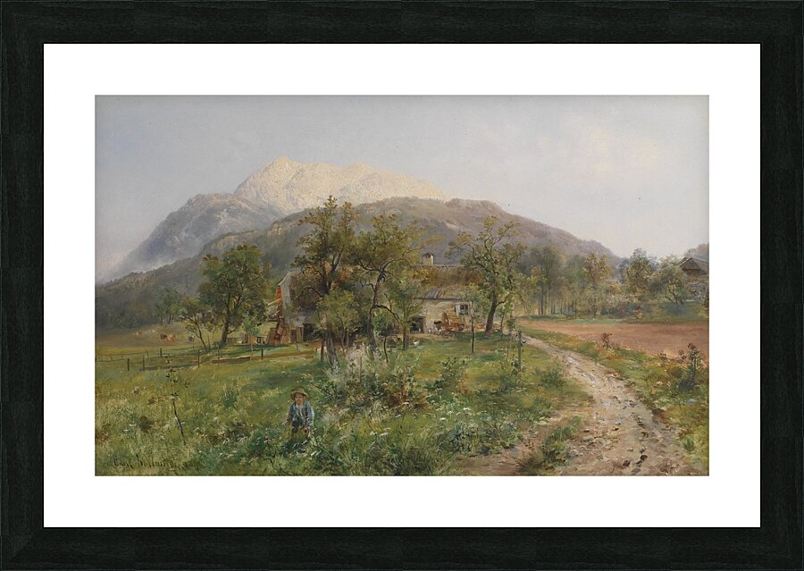 Blick auf den Dobratsch by Emil Barbarini [1855–1933] Picture Frame print