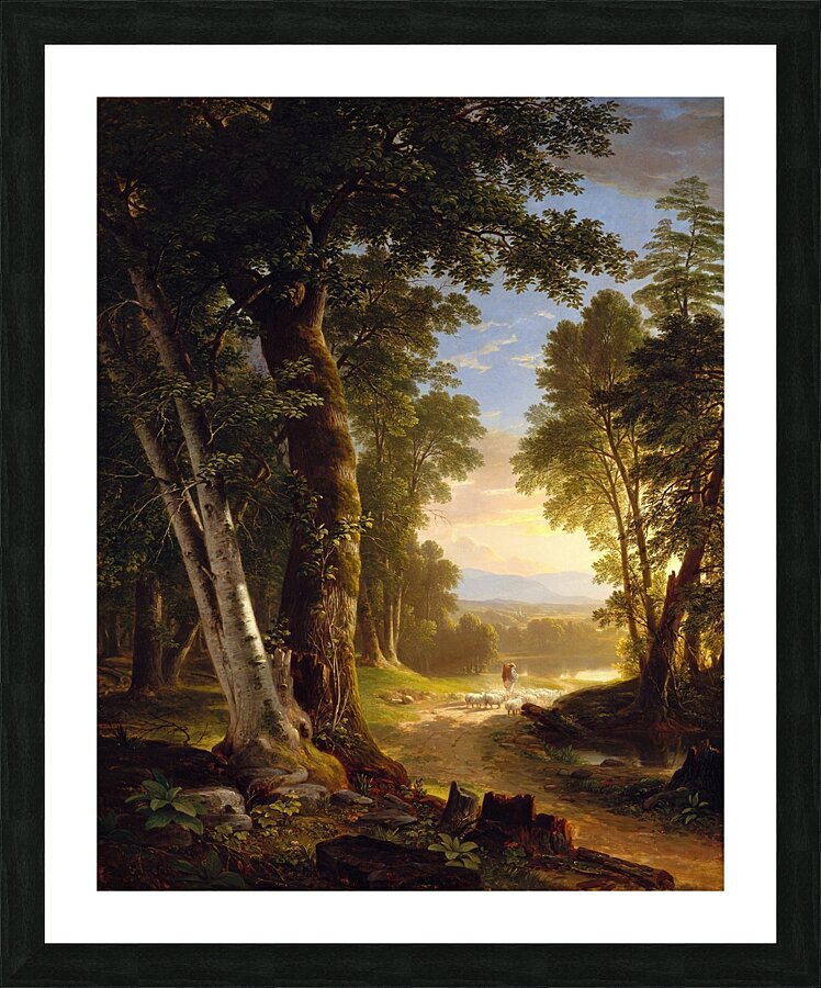 The Beeches [1845] by Asher Brown Durand [1796–1886] Picture Frame print