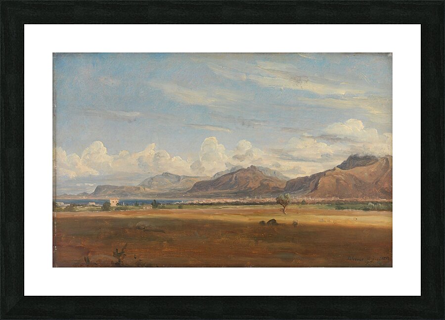 View of Palermo [1833] by Thomas Fearnley [1802–1842] Picture Frame print