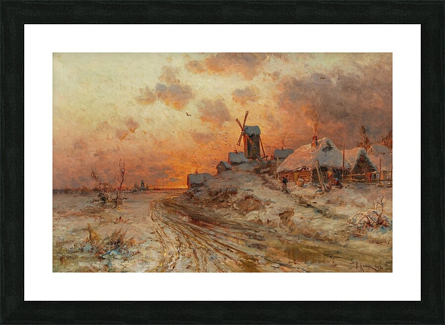 Homecoming at sunset [1912] by Julius Sergius Klever [1850–1924] Picture Frame print