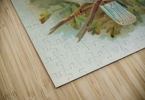 Coracias garrula by Johann Friedrich Naumann [1780–1857] MyCozyFineArt puzzle