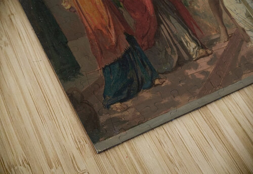 Tobias Brings His Bride Sarah to the House of His Father. Tobit [1830–82] by Henri Lehmann [1814–1882] MyCozyFineArt puzzle