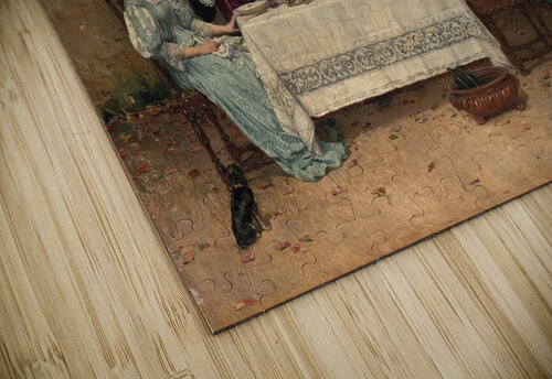 The Proposal [1878] by Adrien Moreau [1843–1906] MyCozyFineArt puzzle