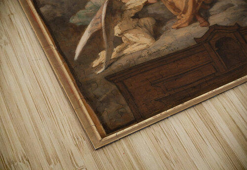 Le Repos de la Sainte Famille [1880] by Felix–Henri Giacomotti [1828–1909] MyCozyFineArt puzzle