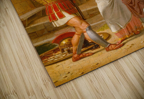Hector’s Farewell To Andromache [1813–1816] by Christoffer Wilhelm Eckersberg [1783–1853] MyCozyFineArt puzzle