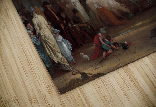 Milkmaids in St. James’s Park. Westminster Abbey Beyond [ca. 1801] by Benjamin West [1738–1820] MyCozyFineArt puzzle