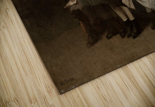 En retenue [1888] by Auguste–Joseph Truphême [1836–1898] MyCozyFineArt puzzle