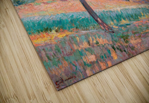 Verger à la lisiere d’un bois à Saint–Cheron [1893] by Armand Guillaumin [1841–1927] MyCozyFineArt puzzle