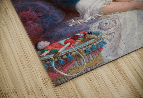 Playtime [1886] by Émile Munier [1840–1895] MyCozyFineArt puzzle