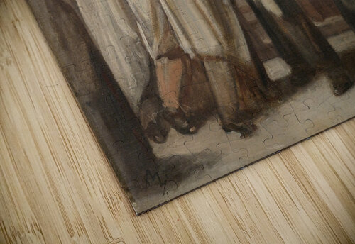 Sabbath Service by Edouard Moyse [1827–1908] MyCozyFineArt puzzle