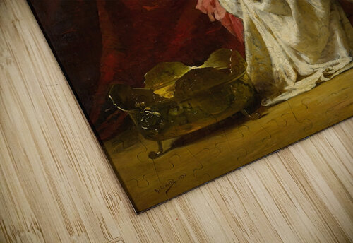 A Lady At Her Toilette [1877] by Henry Lerolle [1848–1929] MyCozyFineArt puzzle