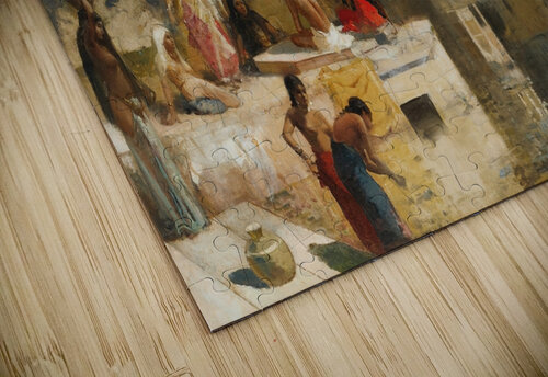 Lake at Oodeypore. India [circa 1893] by Edwin Lord Weeks [1849–1903] MyCozyFineArt puzzle