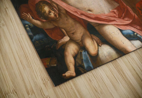 Beauty Fending Off Time by Elisabetta Sirani [1638–1665] MyCozyFineArt puzzle