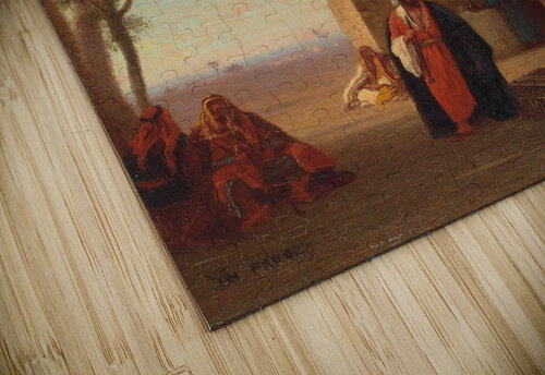 Village in the desert. Algeria by Charles Théodore Frère [1814–1888] MyCozyFineArt puzzle