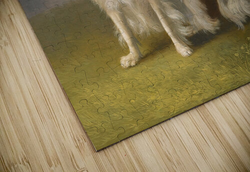 Portrait Of A King Charles Spaniel In A Landscape by Jakob Philipp Hackert [1737–1807] MyCozyFineArt puzzle