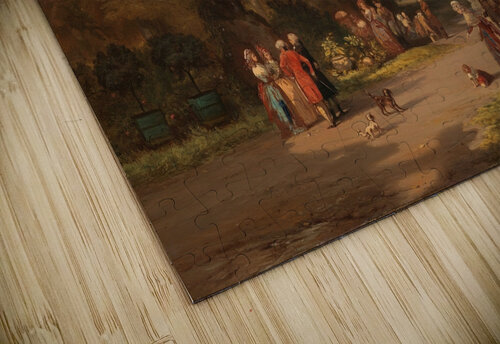 Park in the Vicinity of Paris [1848] by Charles Rochussen [1814–1894] MyCozyFineArt puzzle