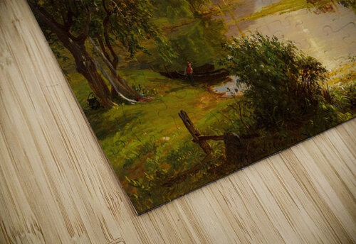 Preparing the Boats at Greenwood Lake [1858] by Jasper Francis Cropsey [1823–1900] MyCozyFineArt puzzle