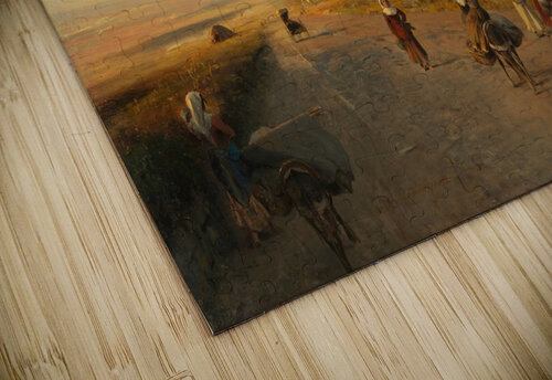 Via Appia [Ca. 1850] by Albert Flamm [1823–1906] MyCozyFineArt puzzle