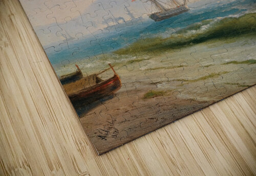 View Of  Mount Vesuvius [1878] by Ivan Konstantinovich Aivazovsky [1817–1900] MyCozyFineArt puzzle