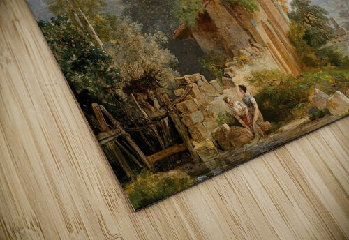 Wäscherinnen vor weiter Landschaft by Wolfgang Adam Töpffer [1766–1847] MyCozyFineArt puzzle